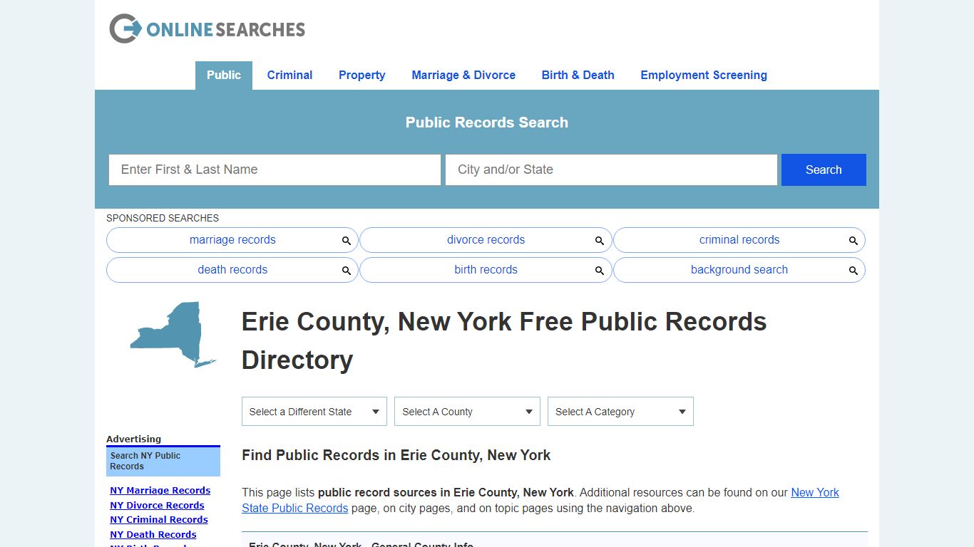 Erie County, New York Free Public Records Directory